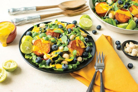 Sweet Potato Salad with Curry Mango Dressing