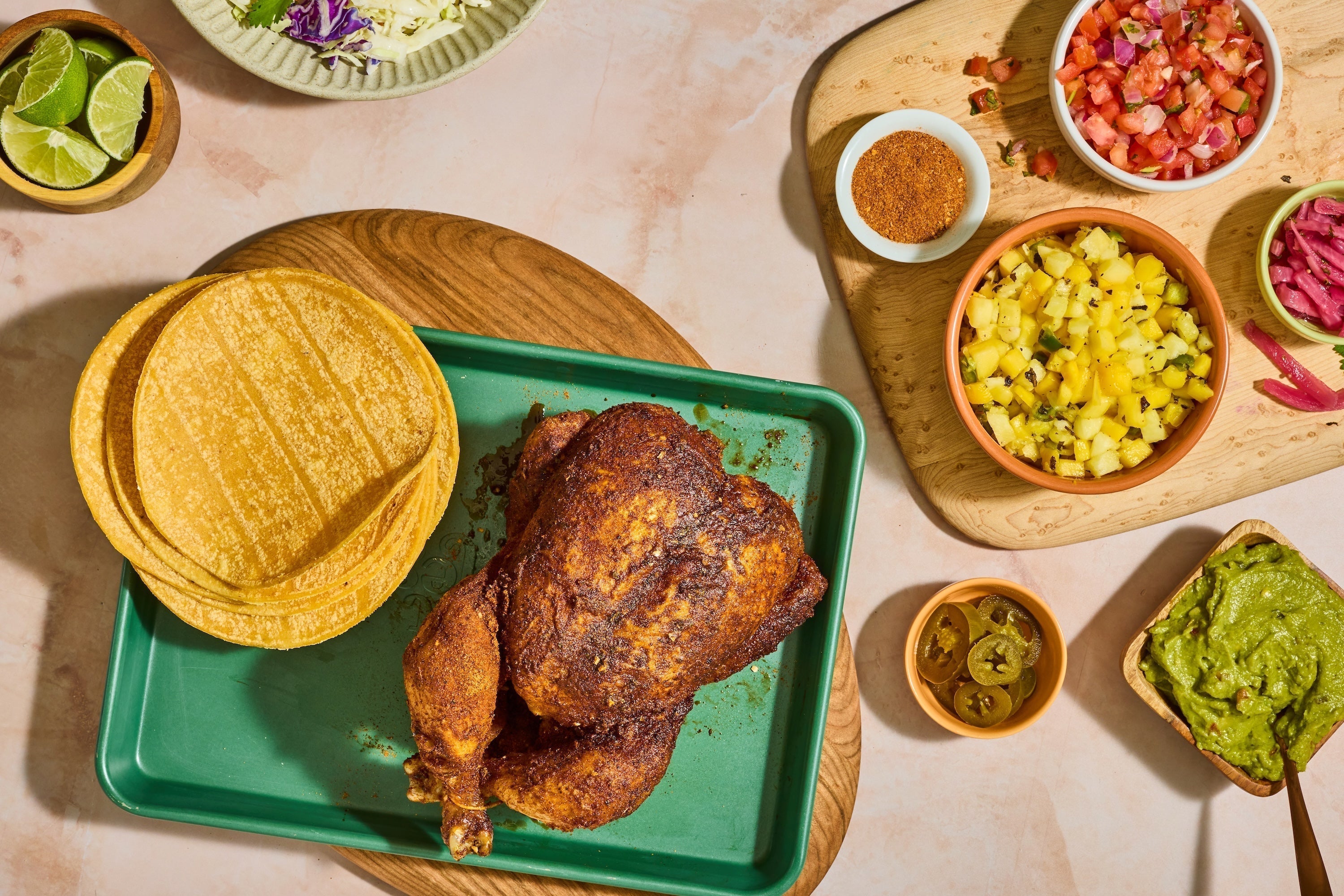 Al Pastor-Style Roast Chicken Tacos – Savory Spice