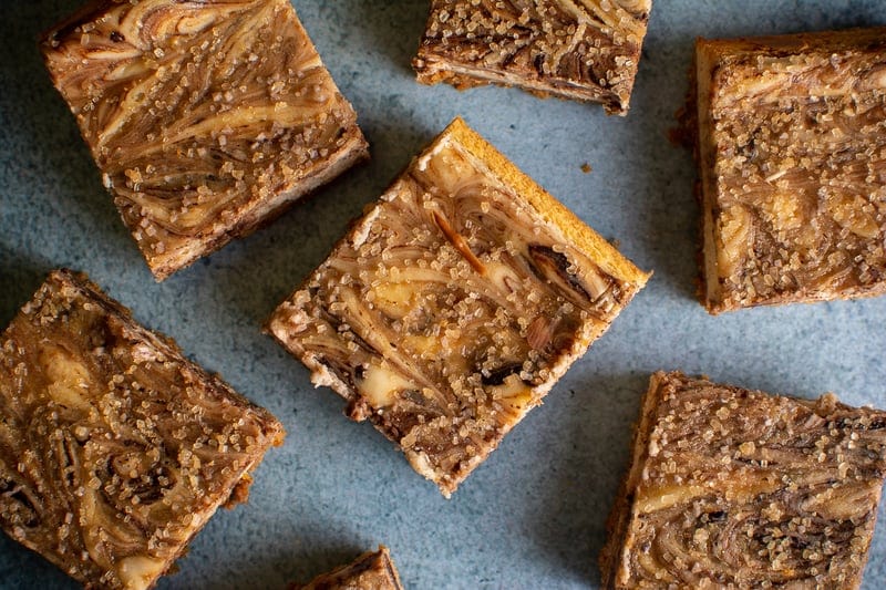 Whiskey-Smoked Cheesecake Bars