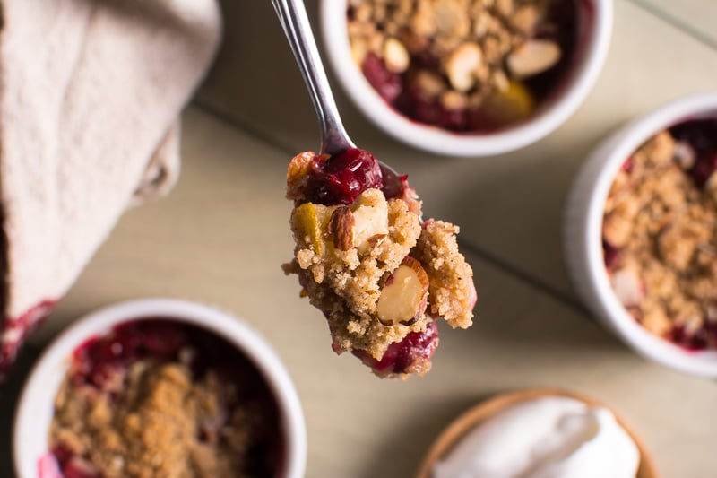 Cranberry Pear Crumble