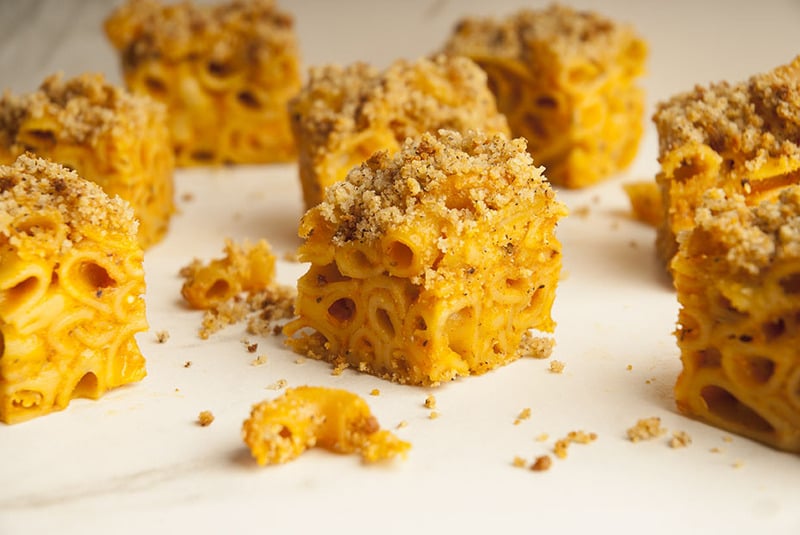 Creole Mac & Cheese Squares