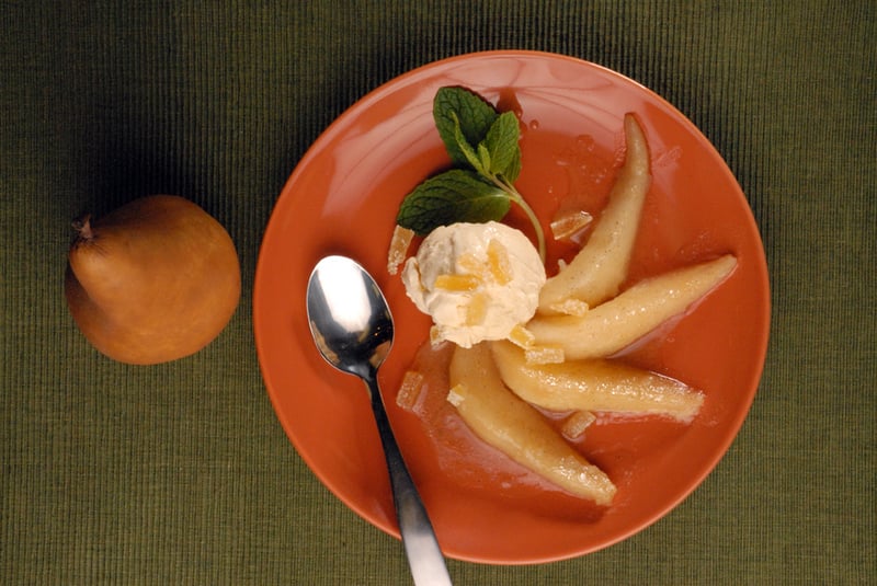 Sugared Cardamom Pears