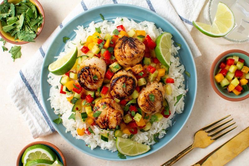 Tequila Chile Lime Scallops