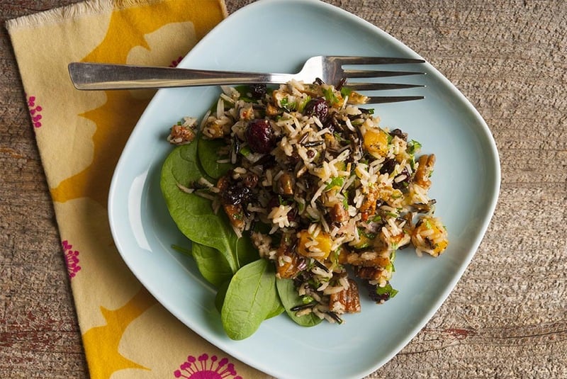 Triple Rice Salad with Herbs, Fruits, and Nuts