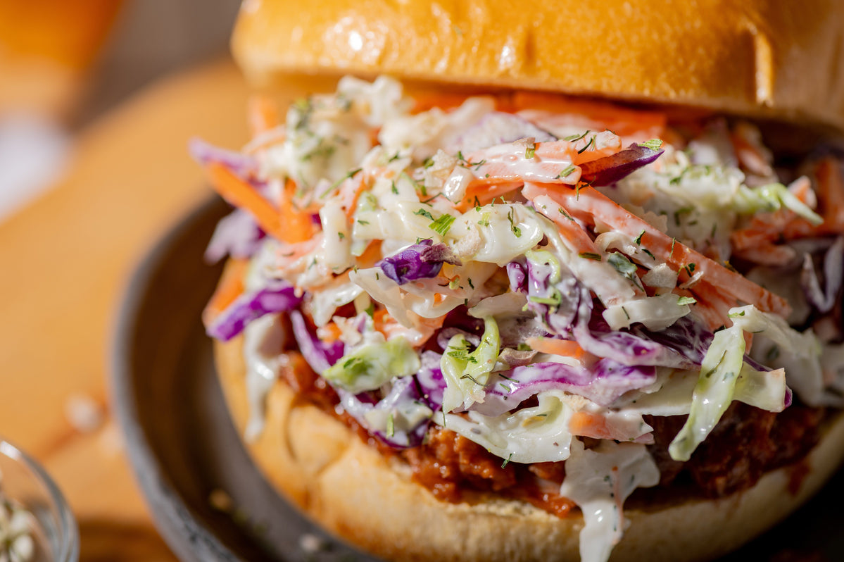 Homemade Coleslaw Slaw For Pulled Pork Coleslaw Pulled Pork Burger
