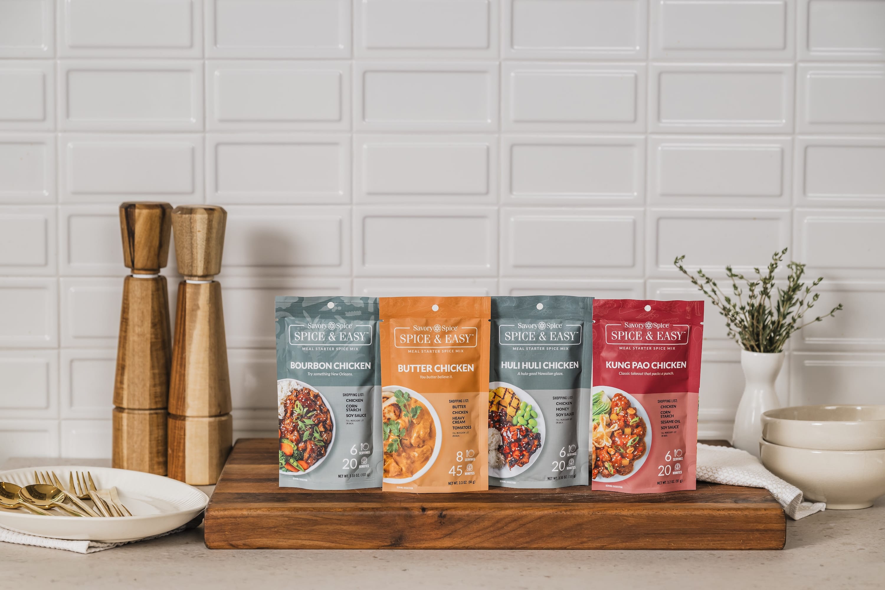 Easy Chicken Dinner Gift Set - 4 Seasoning Packets & Marinades