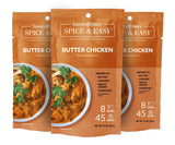 Three packets of Butter Chicken Spice & Easy on white