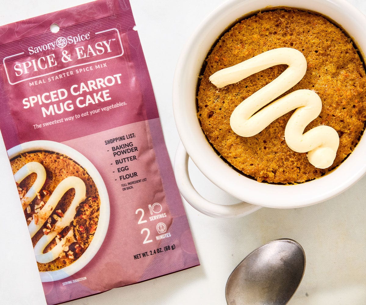Spice Carrot Mug Cake Mix and Recipe – Savory Spice