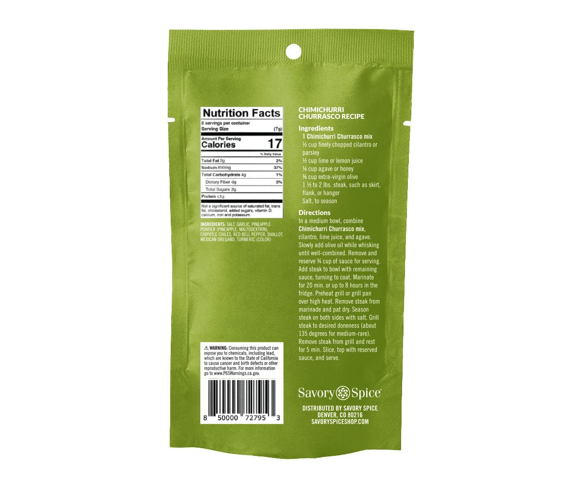 churury'sページ Chimichurri Churrasco Seasoning Mix – Savory Spice