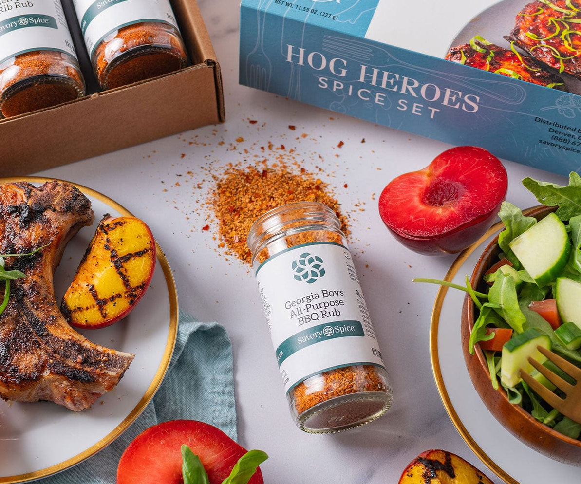 Hog Heroes BBQ Seasonings & Spice Gift Set for Pork — Savory Spice