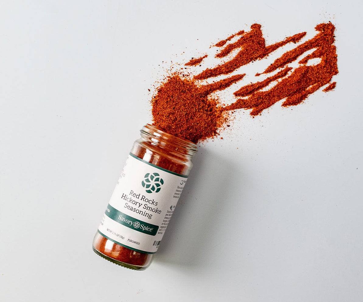Red Rocks Hickory Smoke Seasoning, Smoked Salt Blend Savory Spice