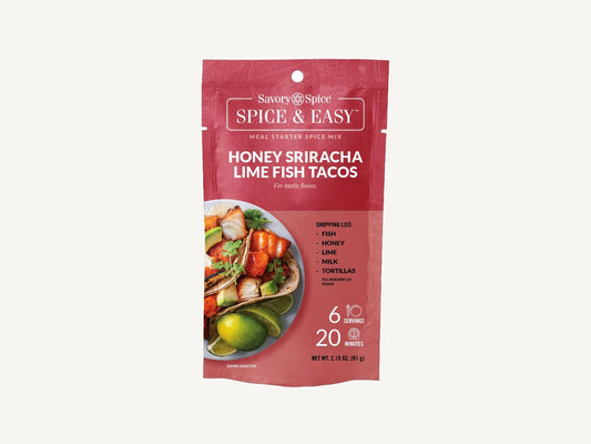 Honey Sriracha Lime Fish Tacos