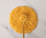 saffron salt spice pile with spoon