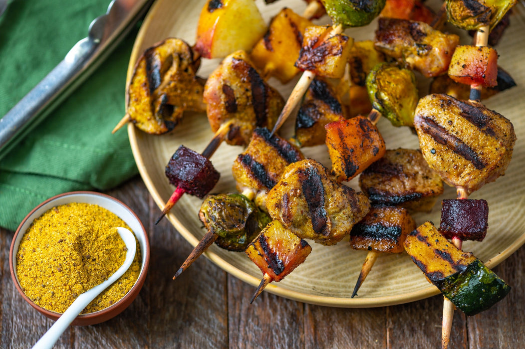 Grilled Vegetables Bbq Stick Recipe Vegetable Skewers Kebab Oven