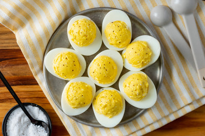 Truffle Salt & Horseradish Deviled Eggs