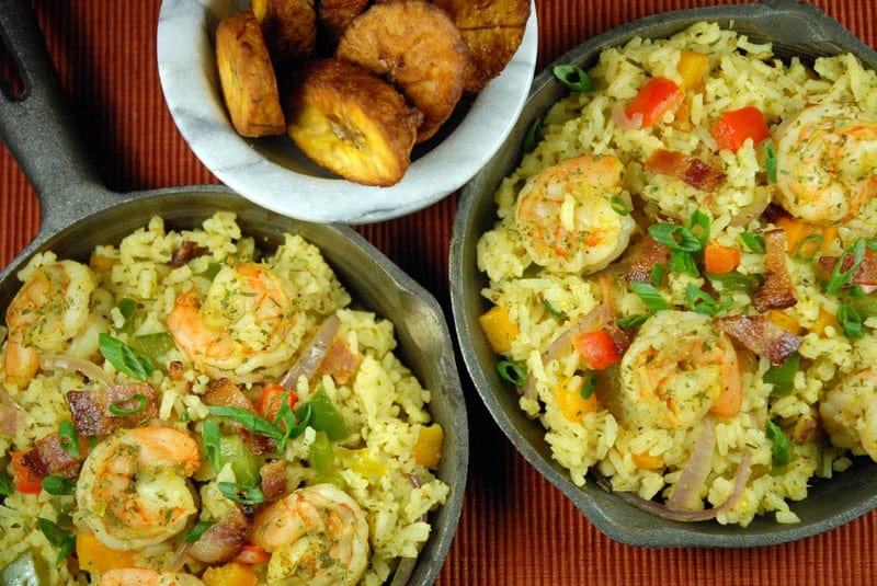 Bajan Lowcountry Shrimp & Rice