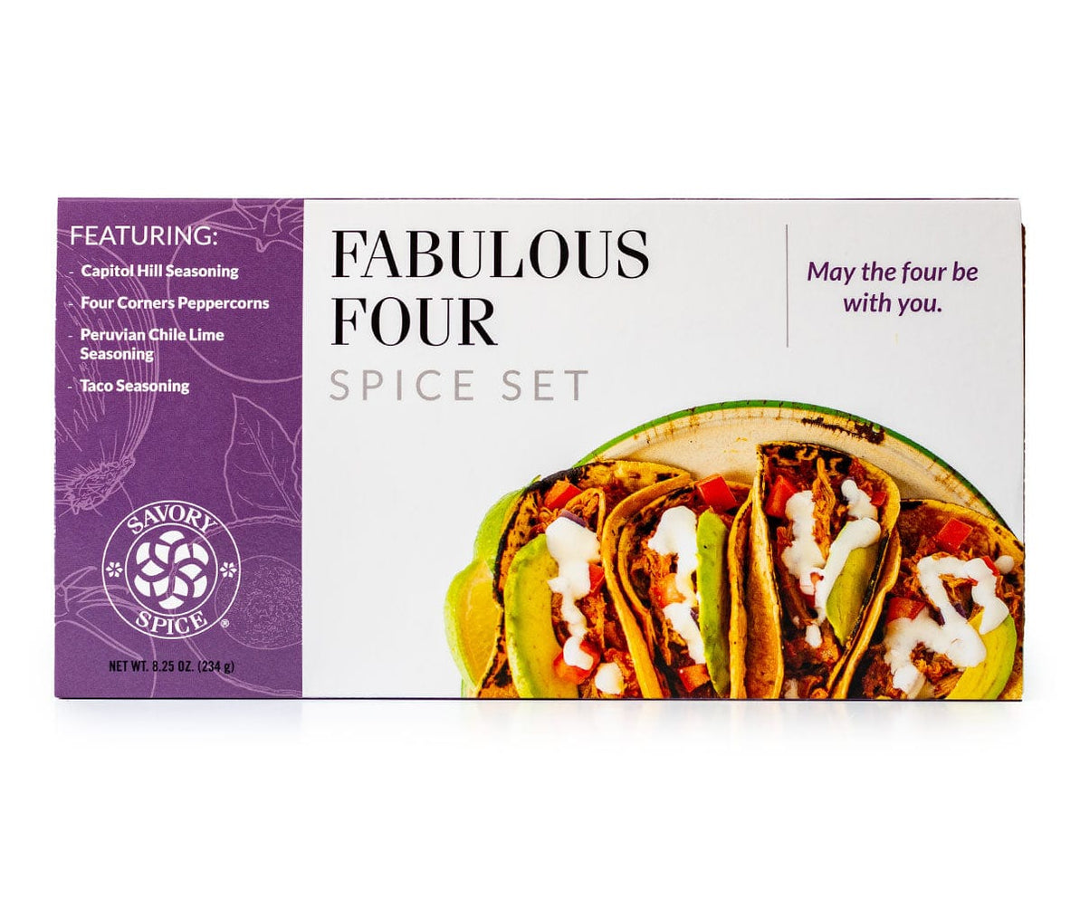 Fabulous Four Seasoning Gift Set (4 Unique Spice Blends) — Savory Spice