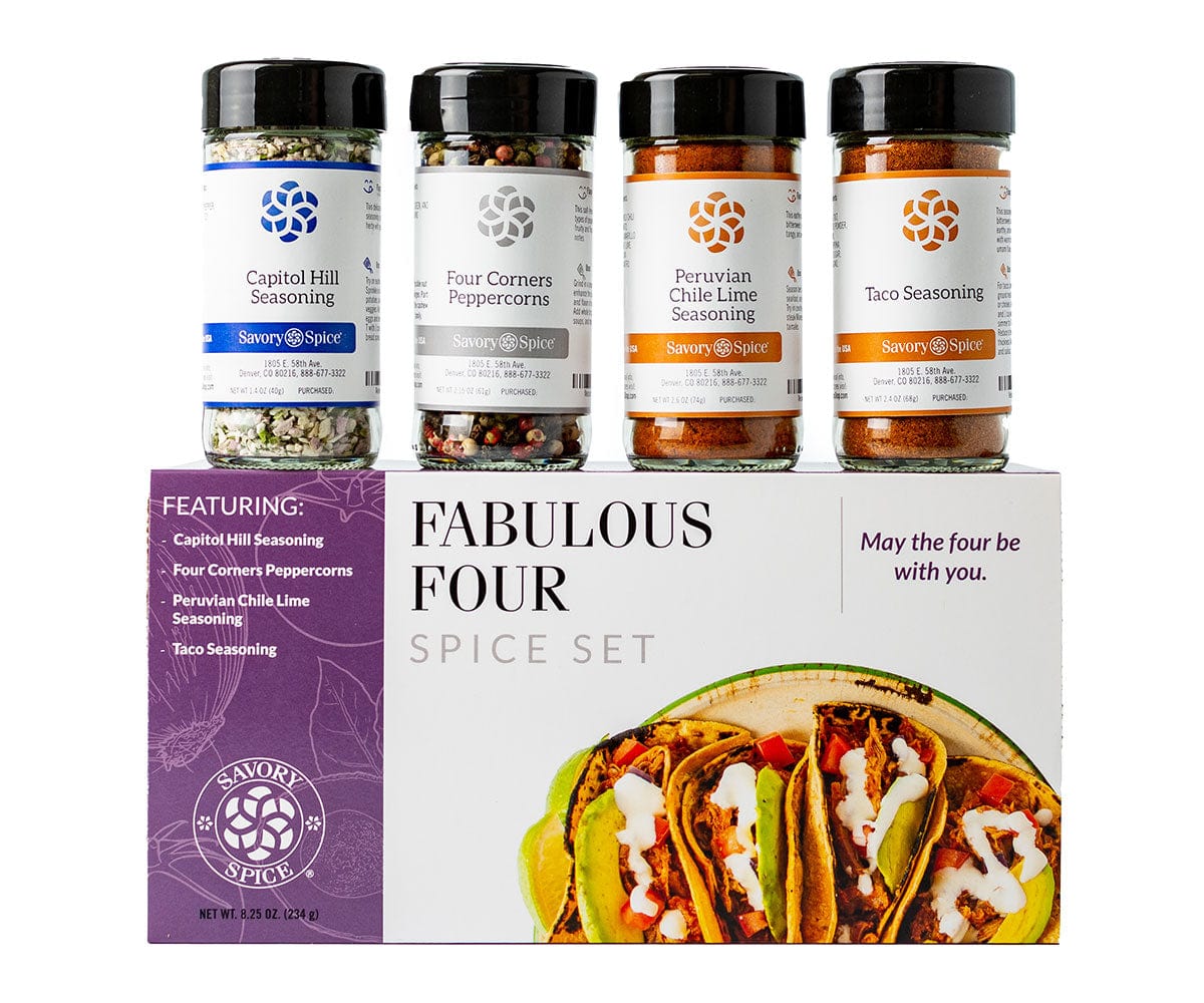 Fabulous Four Seasoning Gift Set (4 Unique Spice Blends) — Savory Spice