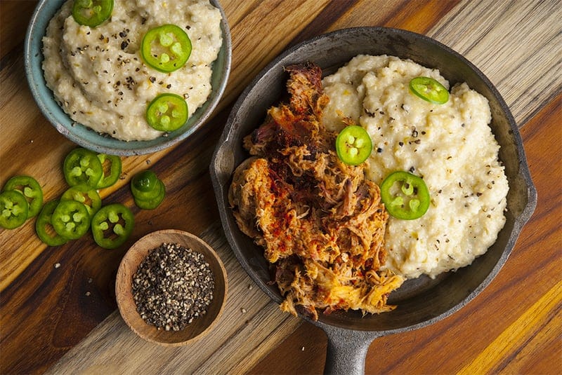 Green Chile & Cheese Grits Recipe — Savory Spice
