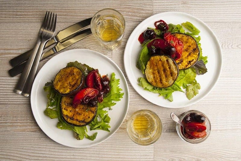 Grilled Eggplant with Savory Fruit Compote Recipe — Savory Spice