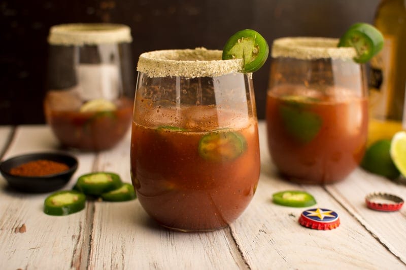 Easy Michelada Cocktail Recipe (Beer Bloody Mary)