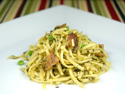 Pesto Spaghetti Carbonara