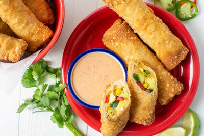Southwest Egg Rolls with Santa Fe Dipping Sauce
