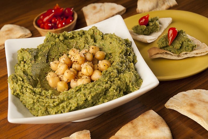 Sweet Pepper and Spinach Hummus